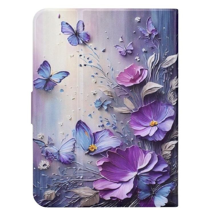 For Amazon Kindle Paperwhite 6 / 12th 2024 Voltage Sewing Thread Painted Vegan Leather Smart Tablet Case