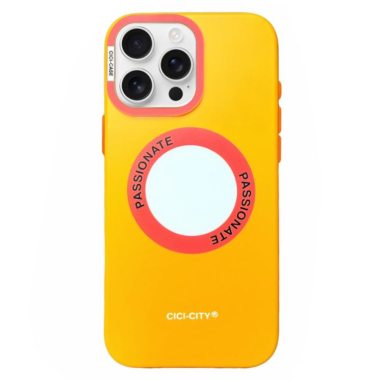 For iPhone 15 Pro Max CICI-CITY CH-62 Dopamine Dual-Tone Matte Magnetic Phone Case