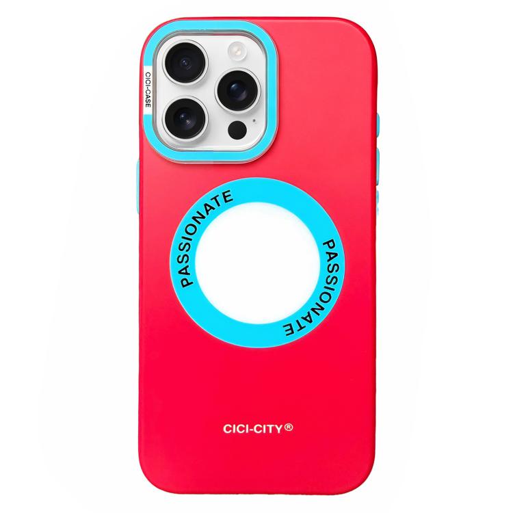 For iPhone 15 Pro CICI-CITY CH-62 Dopamine Dual-Tone Matte Magnetic Phone Case
