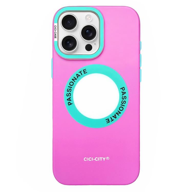 For iPhone 15 Pro CICI-CITY CH-62 Dopamine Dual-Tone Matte Magnetic Phone Case