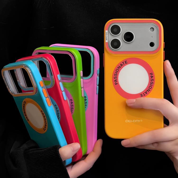 For iPhone 15 Pro Max CICI-CITY CH-62 Dopamine Dual-Tone Matte Magnetic Phone Case
