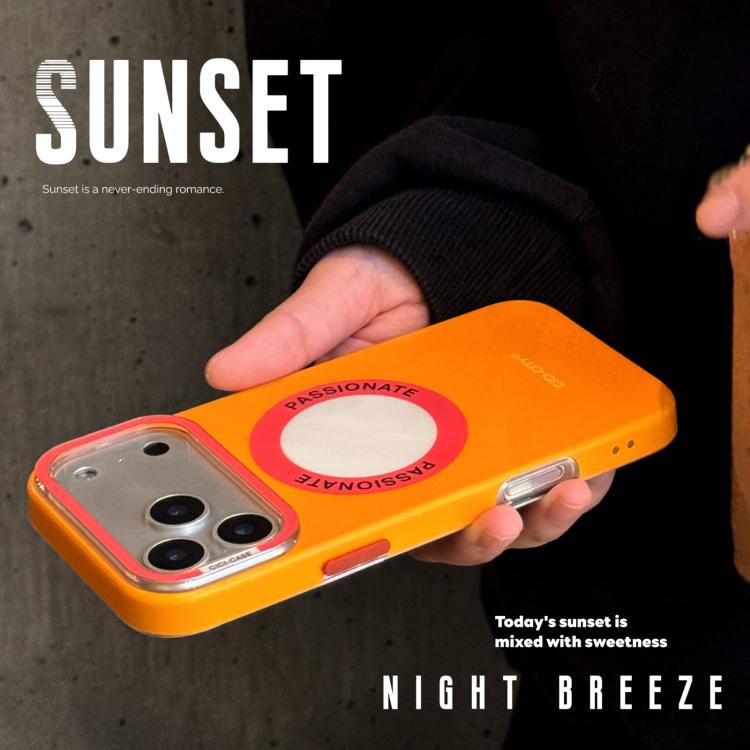 For iPhone 15 Pro CICI-CITY CH-62 Dopamine Dual-Tone Matte Magnetic Phone Case