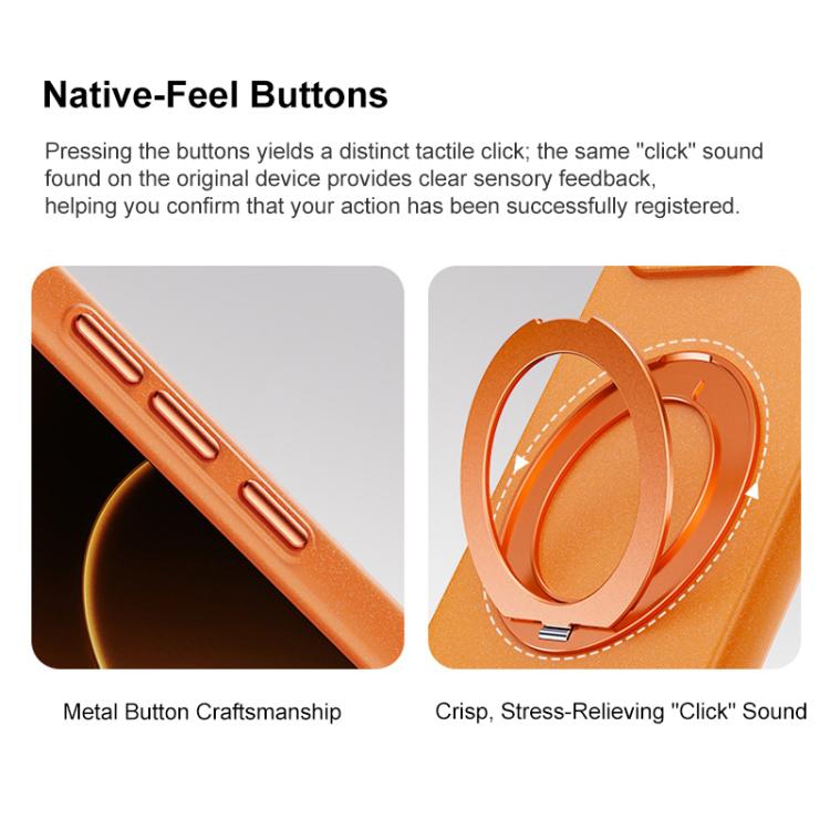 For OnePlus 15T Boundless Series Rock Sand Magnetic Phone Case with 360 Degree Rotating Alloy Stand