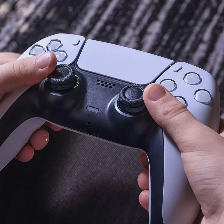XDcase 6pcs Soft Silicone Aiming Precision Rings for PS4 / PS5 / Xbox / Switch / Google Stadia - Black/Purple/White