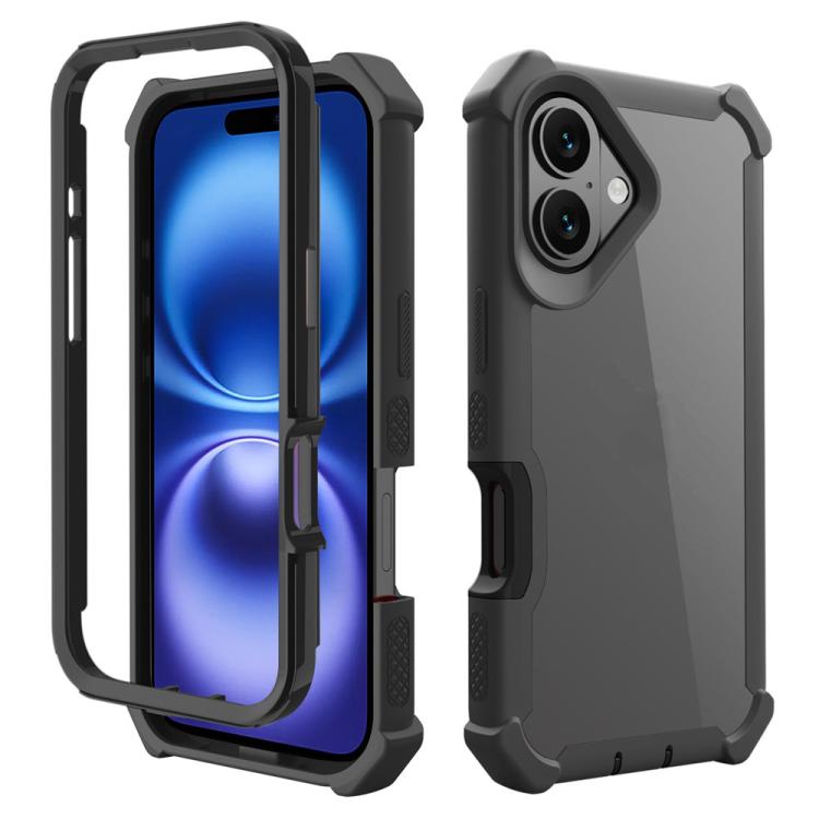 For iPhone 16 Plus Reinforced Corner Design TPU + PC Shockproof Phone Case