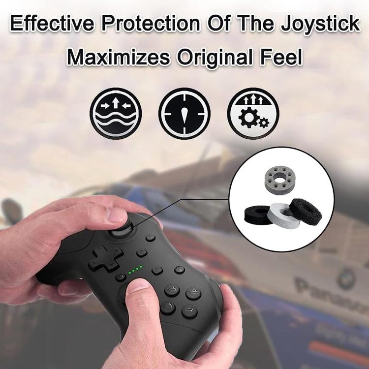 XDcase 16pcs Sponge Aiming Precision Rings for PS4 / PS5 / Xbox / Switch / Google Stadia - Black/Grey
