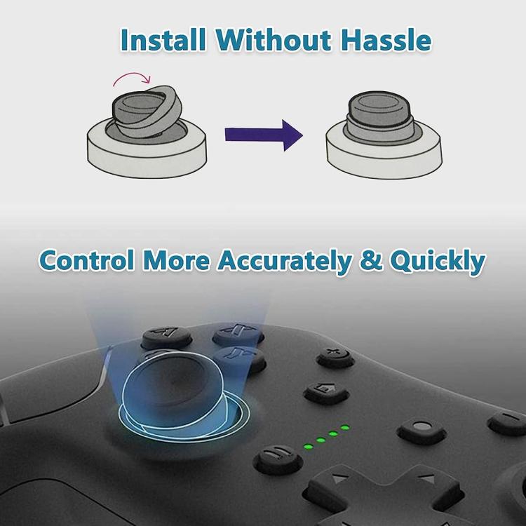 XDcase 16pcs Sponge Aiming Precision Rings for PS4 / PS5 / Xbox / Switch / Google Stadia - Black/Grey