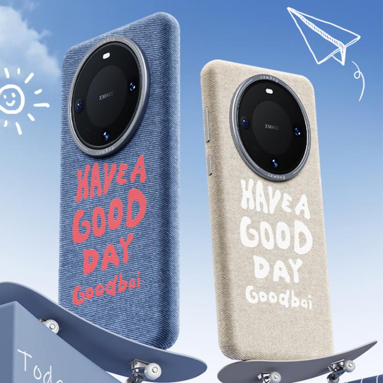 For Huawei Mate 60 Pro Beautiful Series Denim Texture Full Coverage Magnetic Phone Case