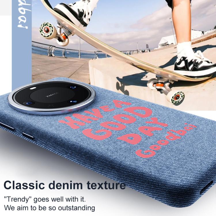 For Huawei Mate 80 Pro Max Beautiful Series Denim Texture Full Coverage Magnetic Phone Case