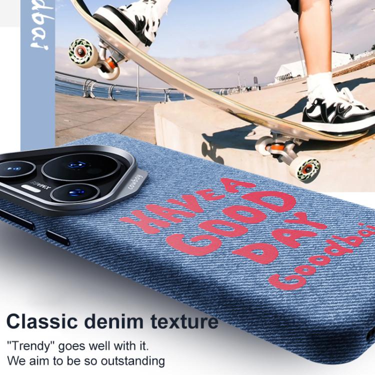 For Huawei Pura 70 Pro Beautiful Series Denim Texture Full Coverage Magnetic Phone Case