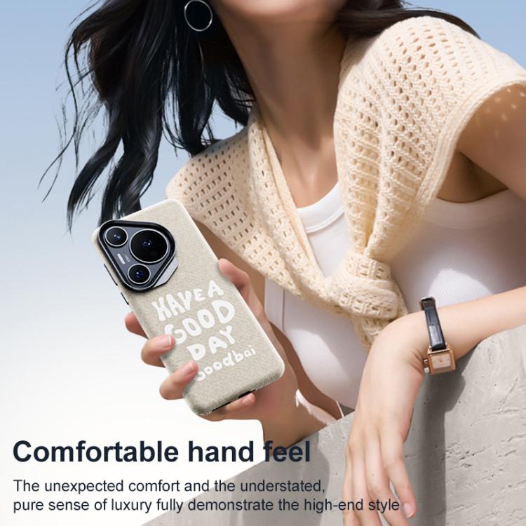 For Huawei Pura 70 Pro Beautiful Series Denim Texture Full Coverage Magnetic Phone Case