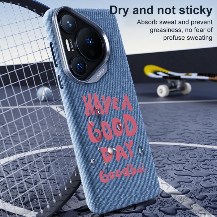 For Huawei Pura 70 Pro Beautiful Series Denim Texture Full Coverage Magnetic Phone Case