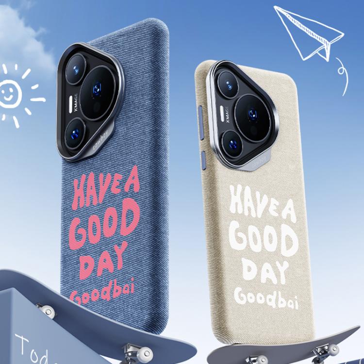 For Huawei Pura 70 Pro Beautiful Series Denim Texture Full Coverage Magnetic Phone Case