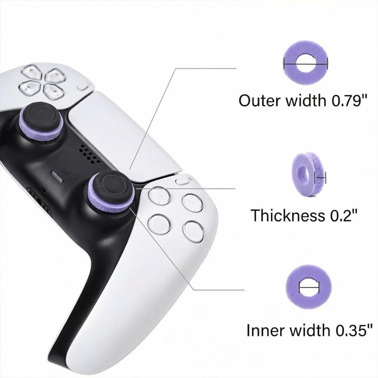 XDcase 12pcs Aiming Precision Rings for PS4 / PS5 / Xbox / Switch / Google Stadia - Green/Purple/Black/Grey