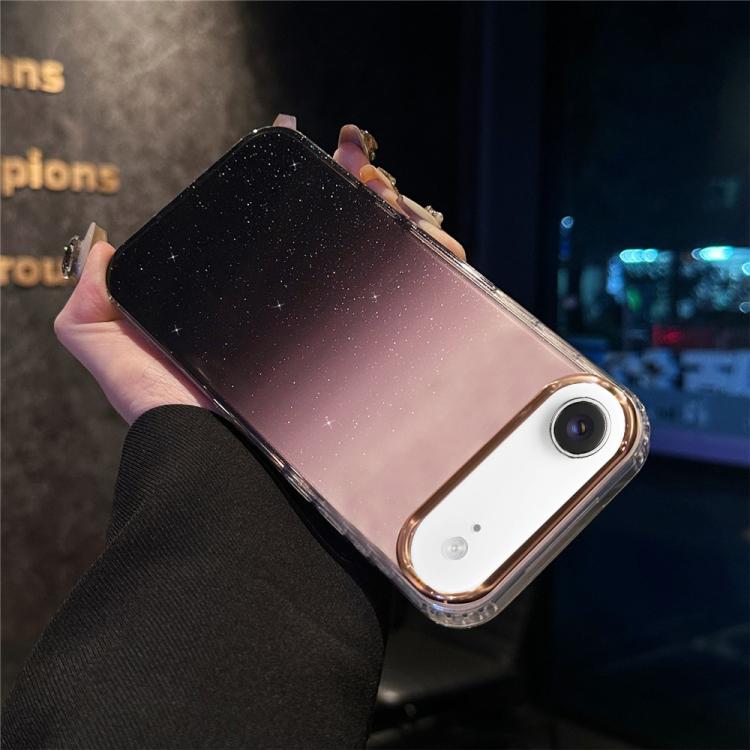 For iPhone Air IMD Gradient Glitter PC + TPU Shockproof Phone Case
