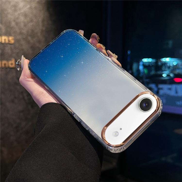 For iPhone Air IMD Gradient Glitter PC + TPU Shockproof Phone Case