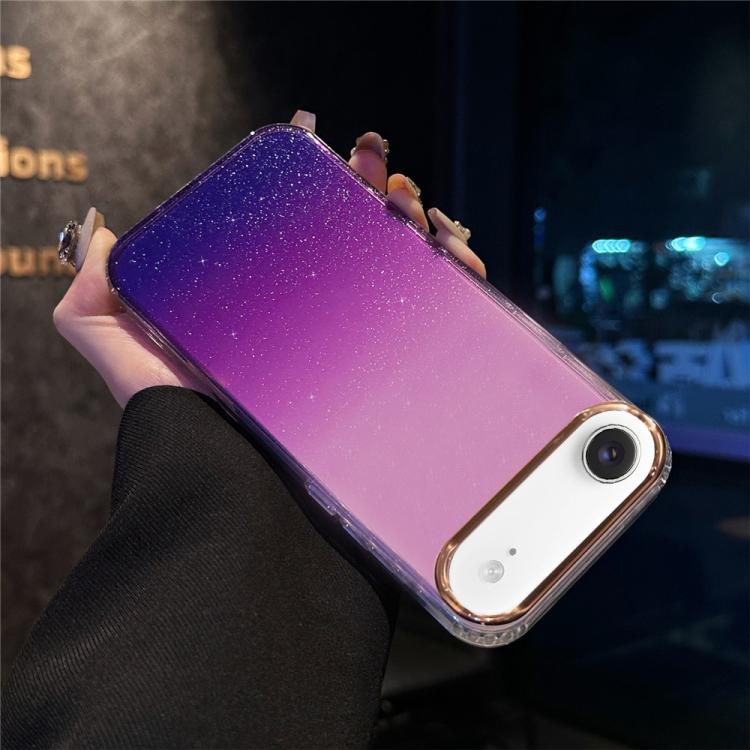 For iPhone Air IMD Gradient Glitter PC + TPU Shockproof Phone Case