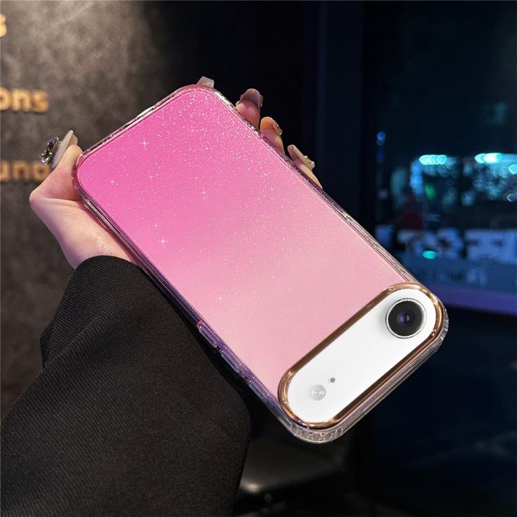 For iPhone Air IMD Gradient Glitter PC + TPU Shockproof Phone Case