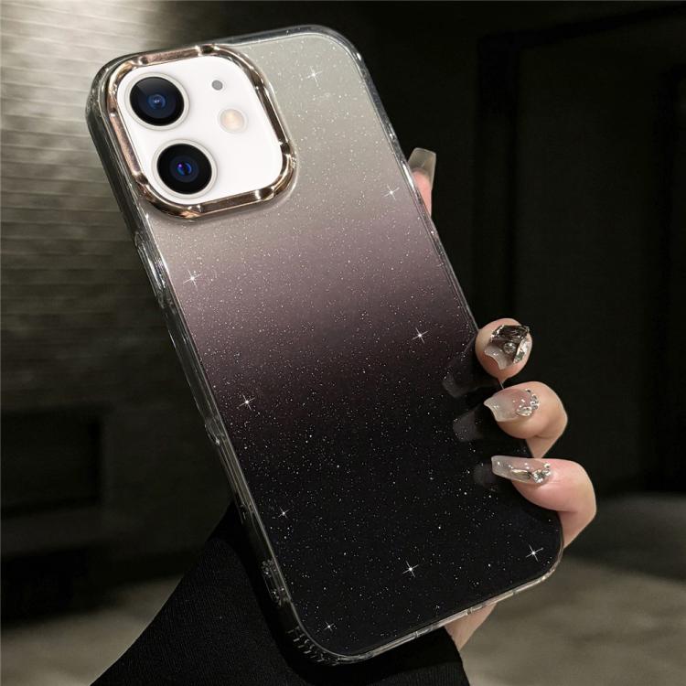 For iPhone 11 IMD Gradient Glitter PC + TPU Shockproof Phone Case