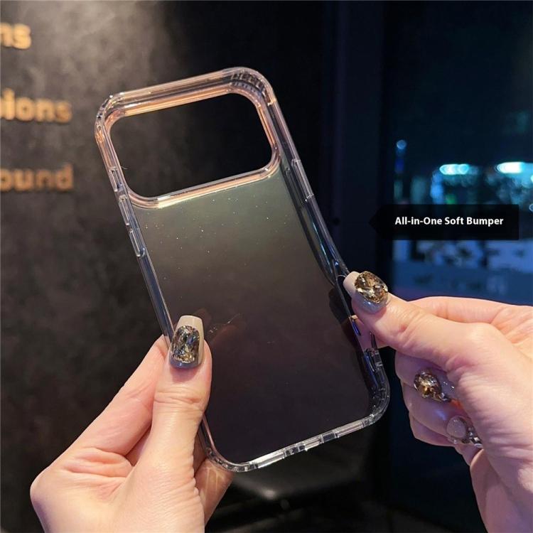 For iPhone 16 Pro IMD Gradient Glitter PC + TPU Shockproof Phone Case