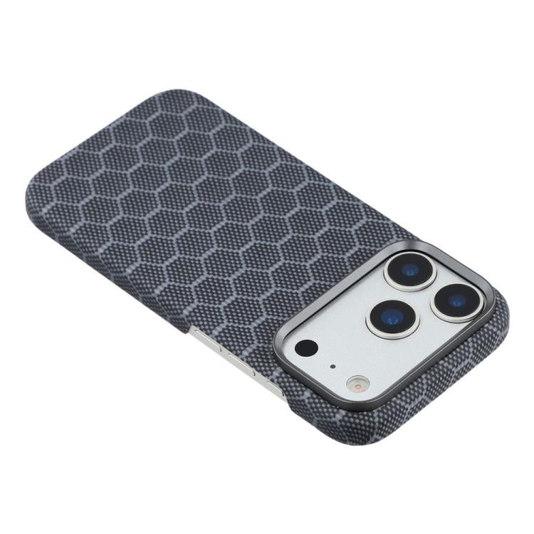 For iPhone 17 Pro Honeycomb Texture Aramid Fiber Magnetic Phone Case