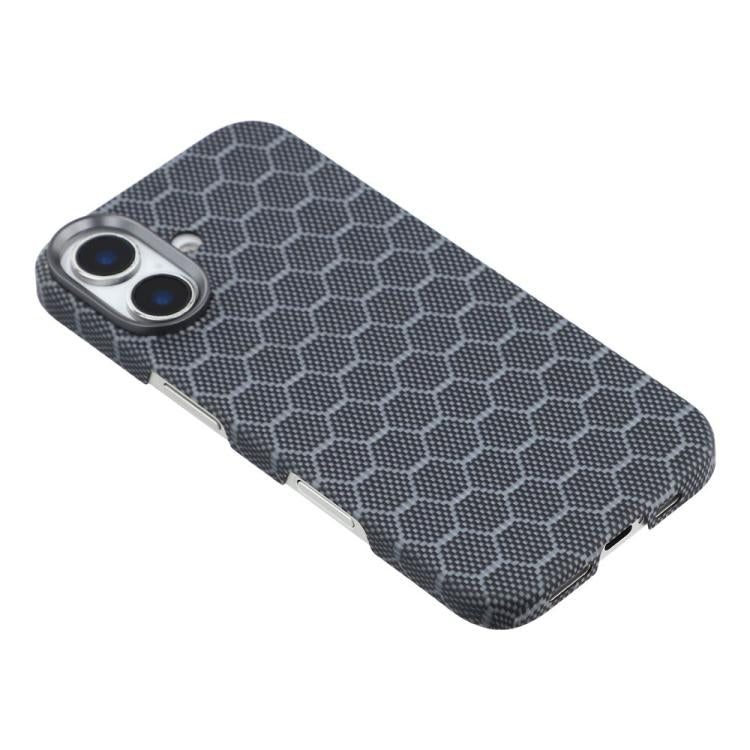For iPhone 17 Honeycomb Texture Aramid Fiber Magnetic Phone Case