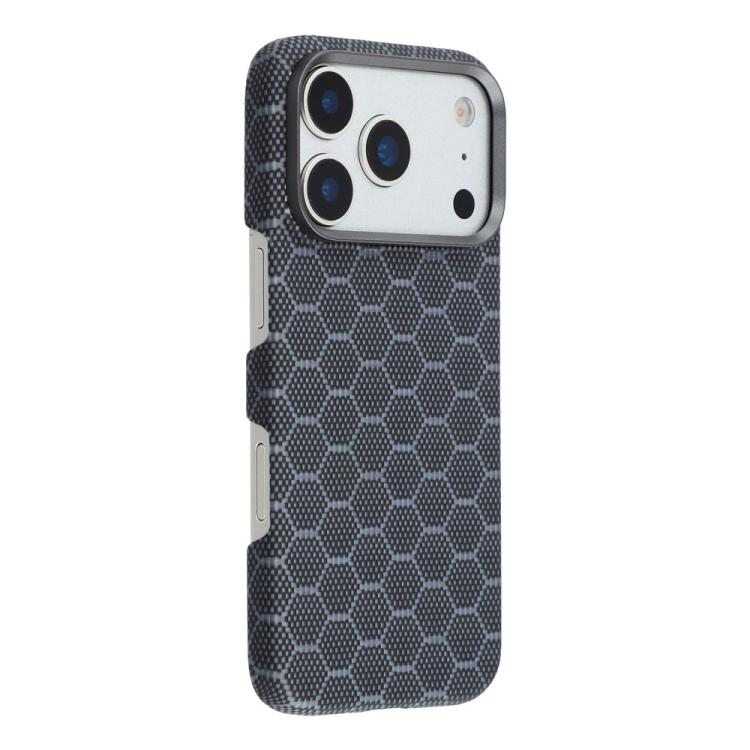 For iPhone 16 Pro Honeycomb Texture Aramid Fiber Magnetic Phone Case