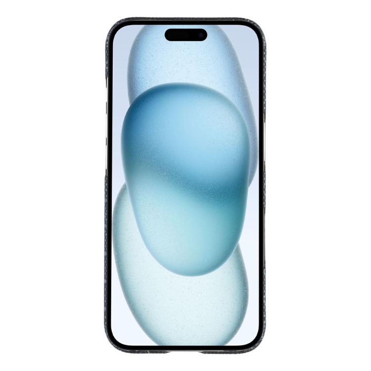 For iPhone 15 Honeycomb Texture Aramid Fiber Magnetic Phone Case