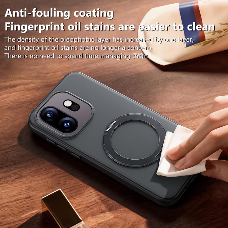 For OnePlus 15T Boundless Series Skin Feel Magnetic Holder Phone Case