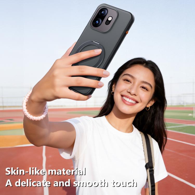 For OnePlus 15T Boundless Series Skin Feel Magnetic Holder Phone Case