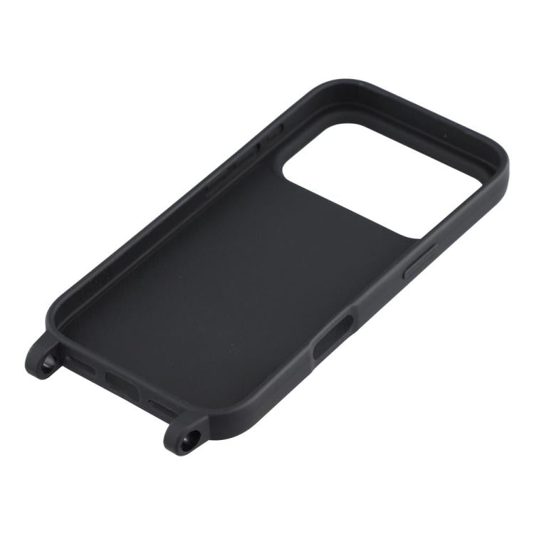 For iPhone 17 Pro Max TPU Soft Matte Phone Case with Long Lanyard