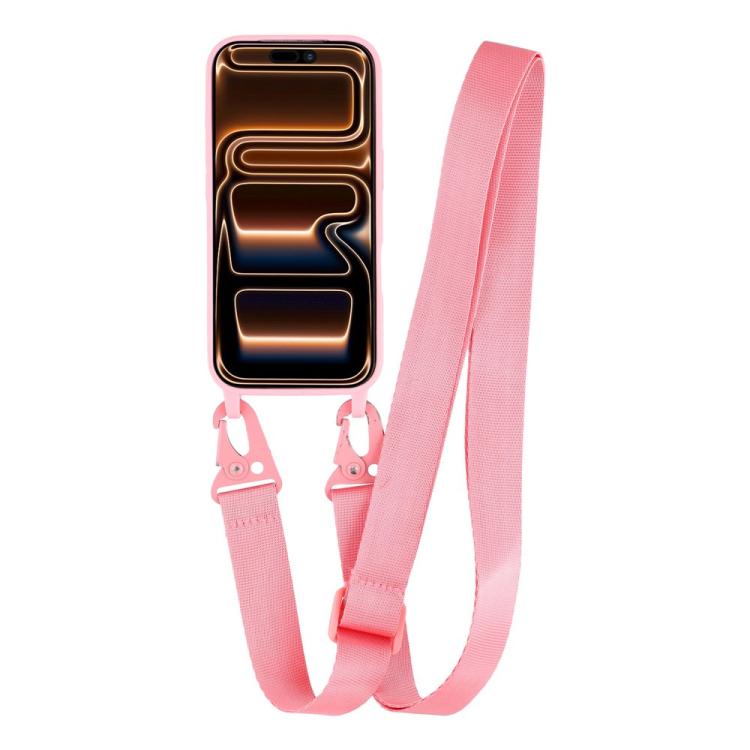 For iPhone 17 Pro Max TPU Soft Matte Phone Case with Long Lanyard