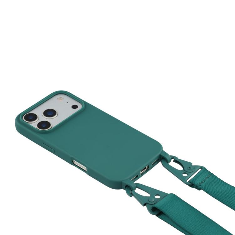 For iPhone 17 Pro Max TPU Soft Matte Phone Case with Long Lanyard