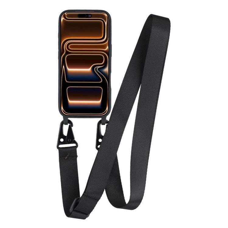 For iPhone 17 Pro TPU Soft Matte Phone Case with Long Lanyard