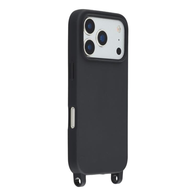 For iPhone 17 Pro TPU Soft Matte Phone Case with Long Lanyard