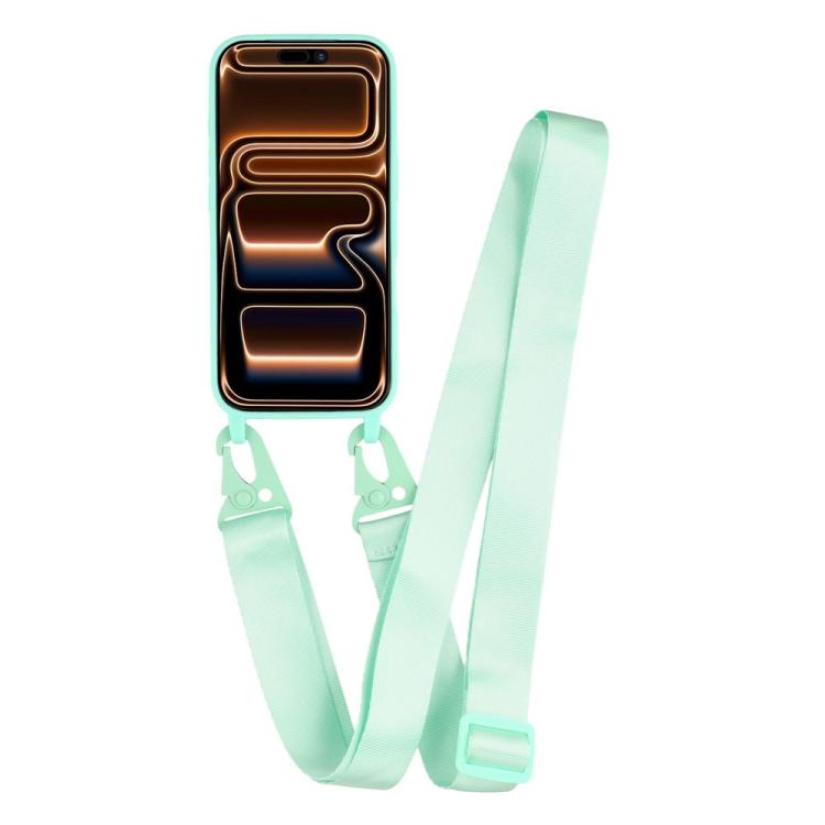 For iPhone 17 Pro TPU Soft Matte Phone Case with Long Lanyard