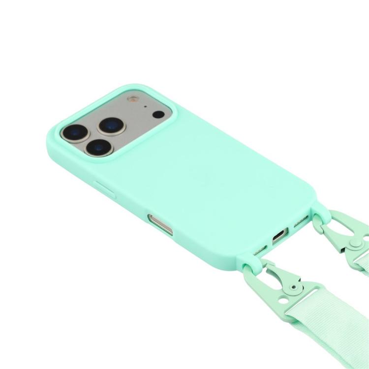 For iPhone 17 Pro TPU Soft Matte Phone Case with Long Lanyard