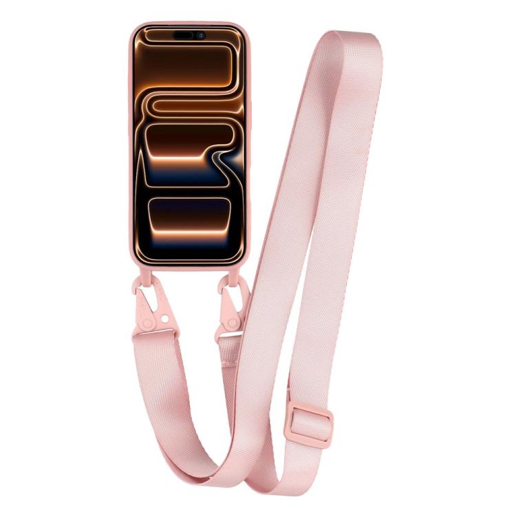 For iPhone 17 Pro TPU Soft Matte Phone Case with Long Lanyard