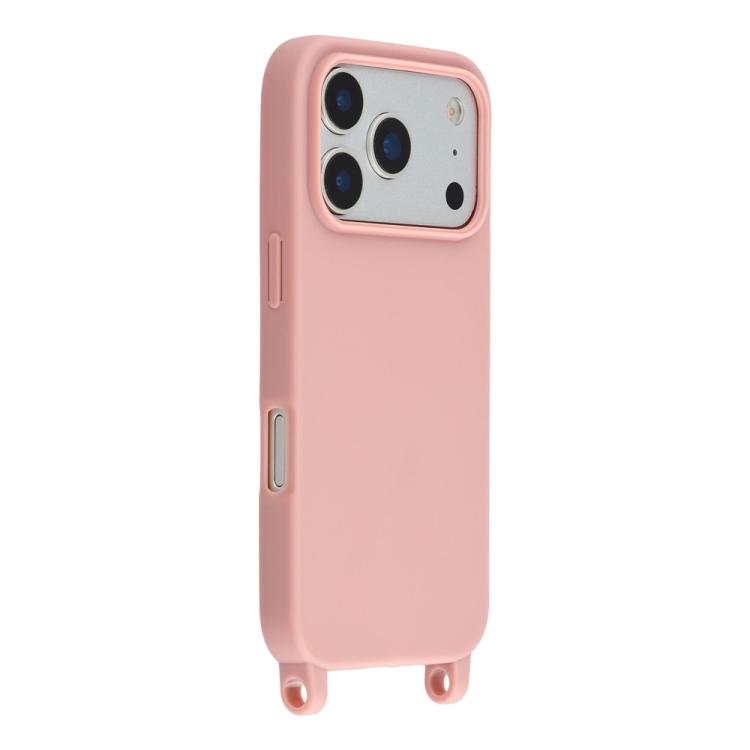 For iPhone 17 Pro TPU Soft Matte Phone Case with Long Lanyard