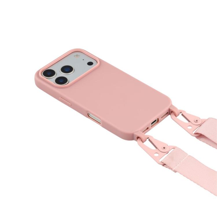 For iPhone 17 Pro TPU Soft Matte Phone Case with Long Lanyard