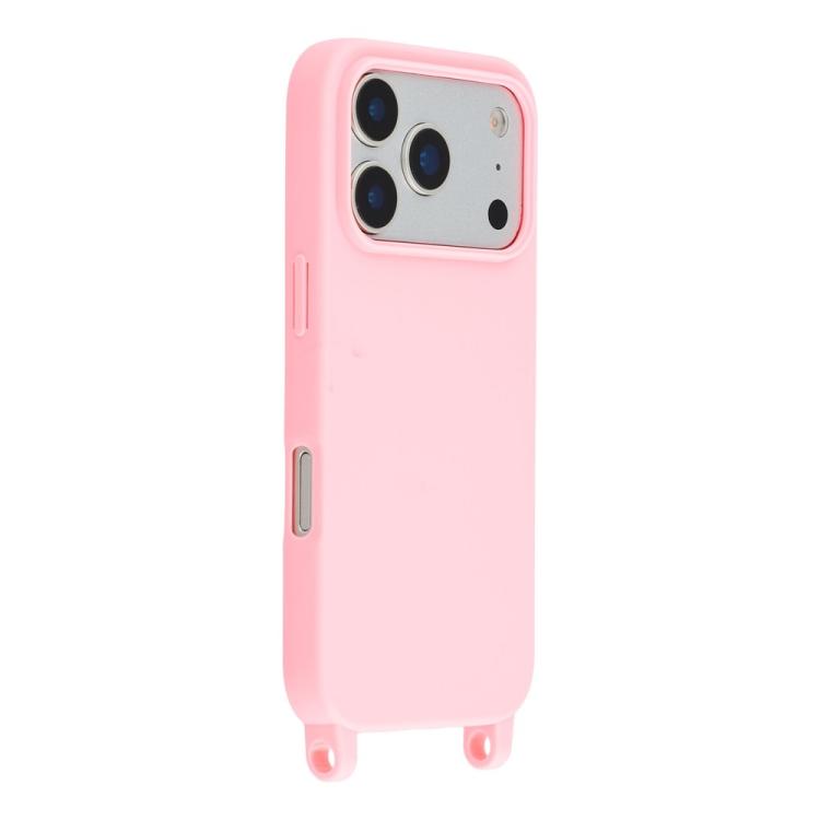 For iPhone 17 Pro TPU Soft Matte Phone Case with Long Lanyard