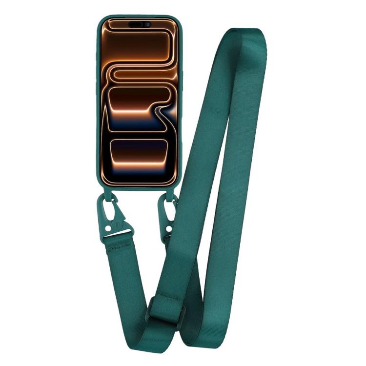 For iPhone 17 Pro TPU Soft Matte Phone Case with Long Lanyard