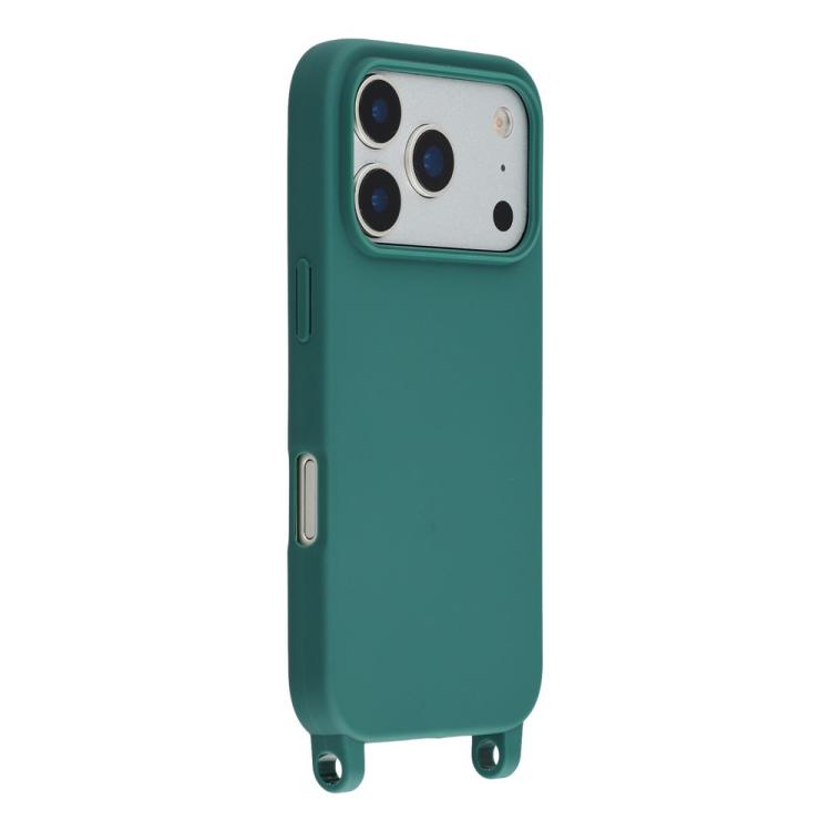 For iPhone 17 Pro TPU Soft Matte Phone Case with Long Lanyard