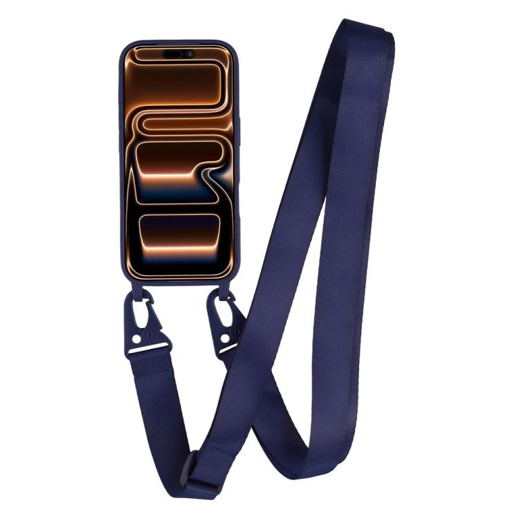For iPhone 17 Pro TPU Soft Matte Phone Case with Long Lanyard
