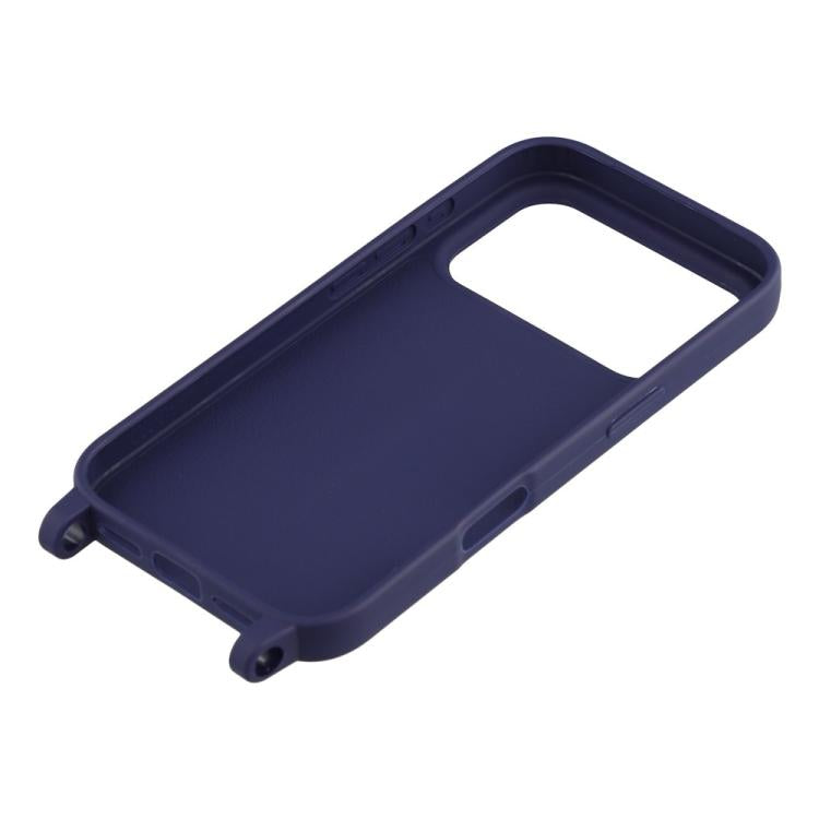 For iPhone 17 Pro TPU Soft Matte Phone Case with Long Lanyard