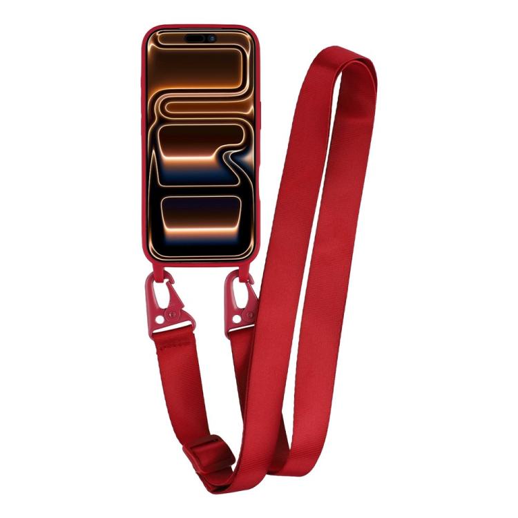 For iPhone 17 Pro TPU Soft Matte Phone Case with Long Lanyard