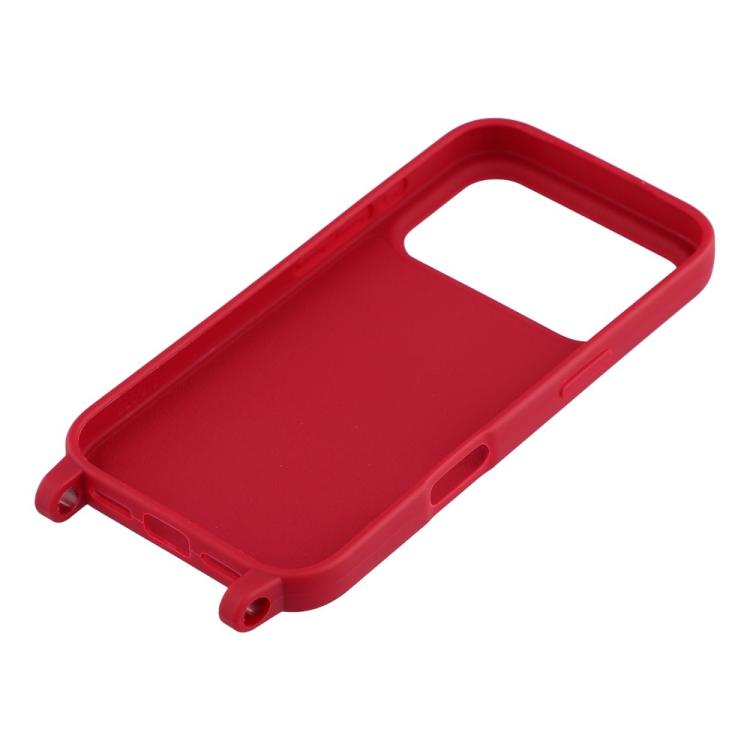 For iPhone 17 Pro TPU Soft Matte Phone Case with Long Lanyard