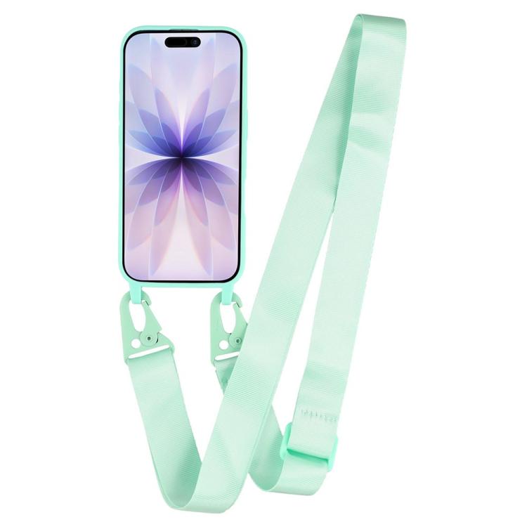 For iPhone 17 TPU Soft Matte Phone Case with Long Lanyard