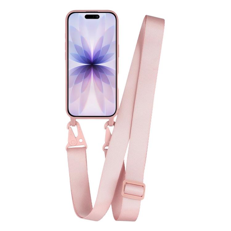For iPhone 17 TPU Soft Matte Phone Case with Long Lanyard