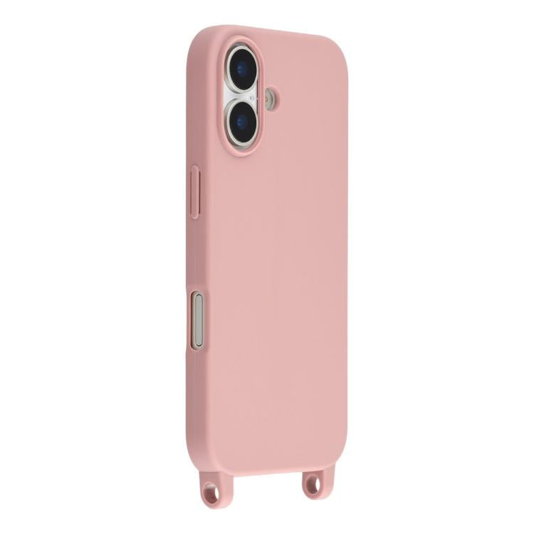 For iPhone 17 TPU Soft Matte Phone Case with Long Lanyard